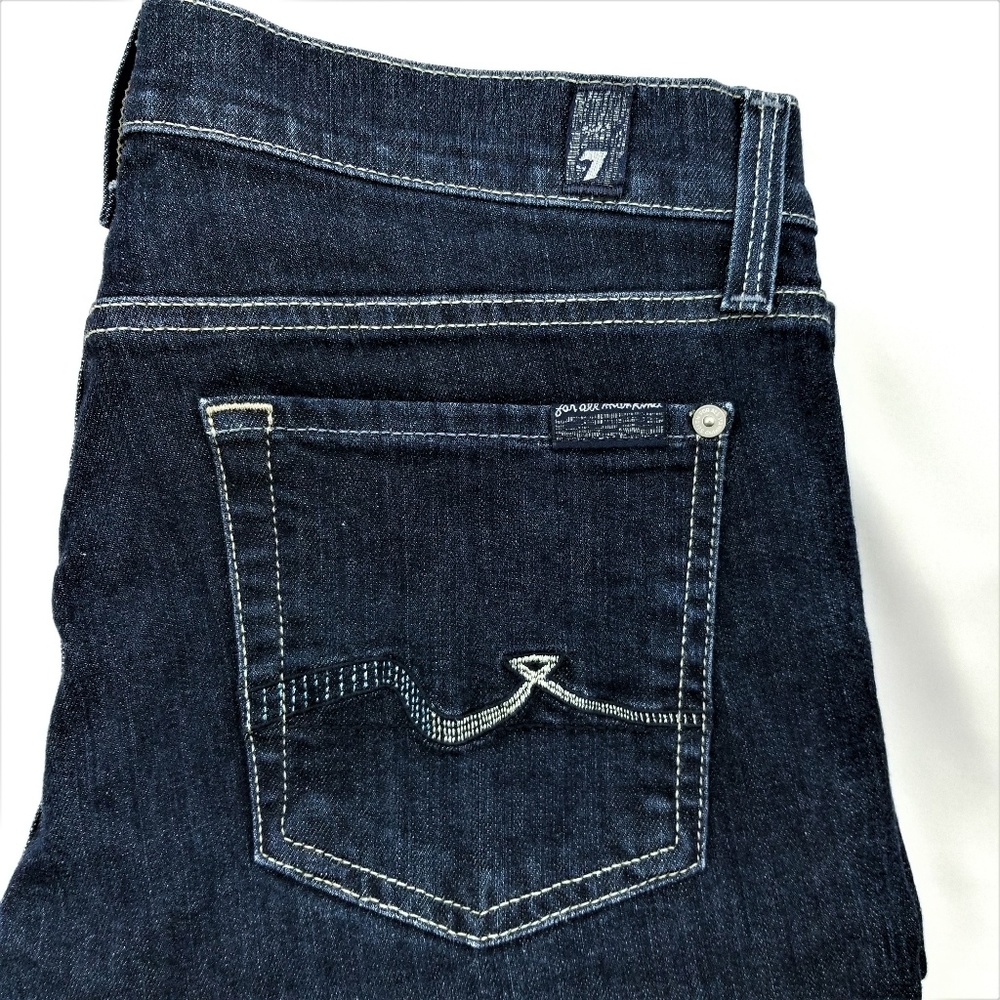 7 For All ManKind Jeans Straight Leg Dark 7FAMK 30 - Picture 1 of 8